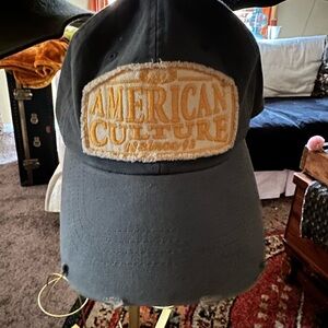 Blue Cap with American Culture Patch